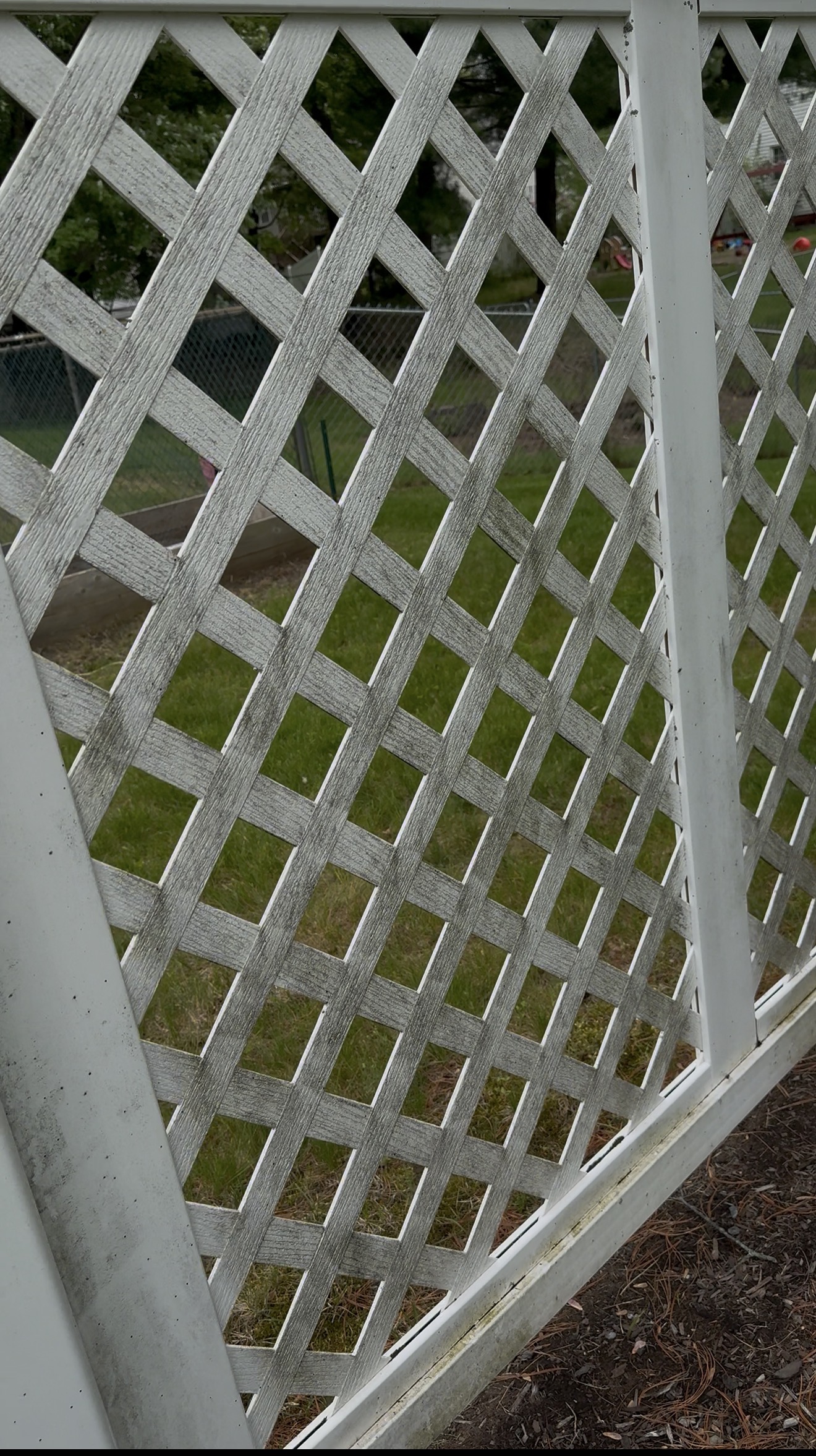 Before fence cleaning Capital Region NY